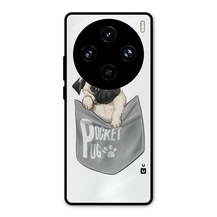Pocket Pug Metal Back Case for Vivo X100 Pro