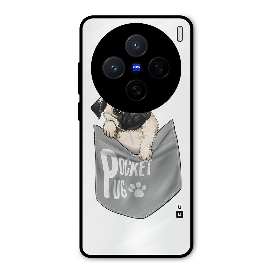 Pocket Pug Metal Back Case for Vivo X200