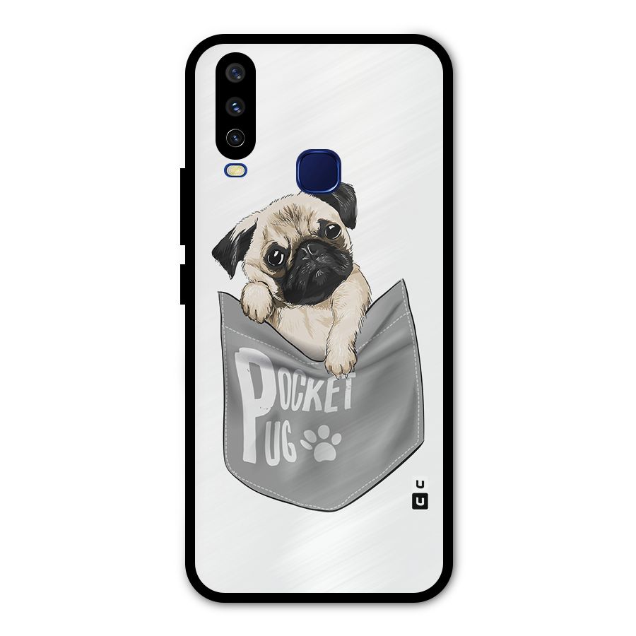 Pocket Pug Metal Back Case for Vivo Y15