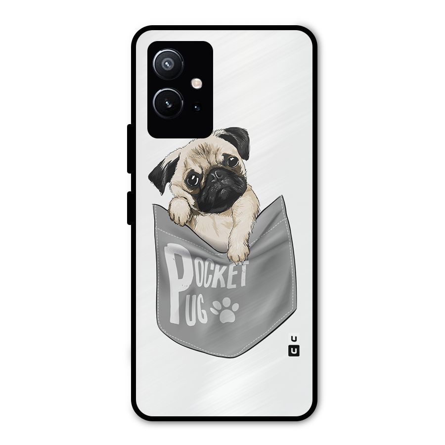 Pocket Pug Metal Back Case for Vivo Y75 5G
