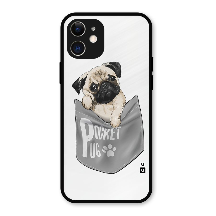 Pocket Pug Metal Back Case for iPhone 12