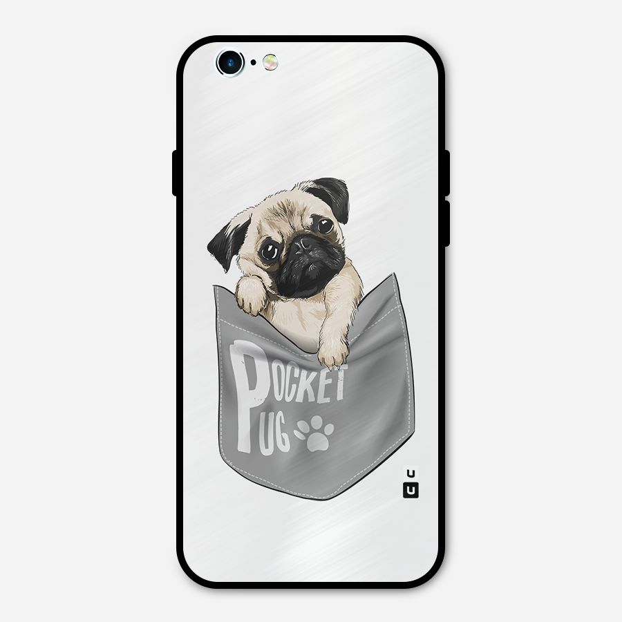 Pocket Pug Metal Back Case for iPhone 6 6s