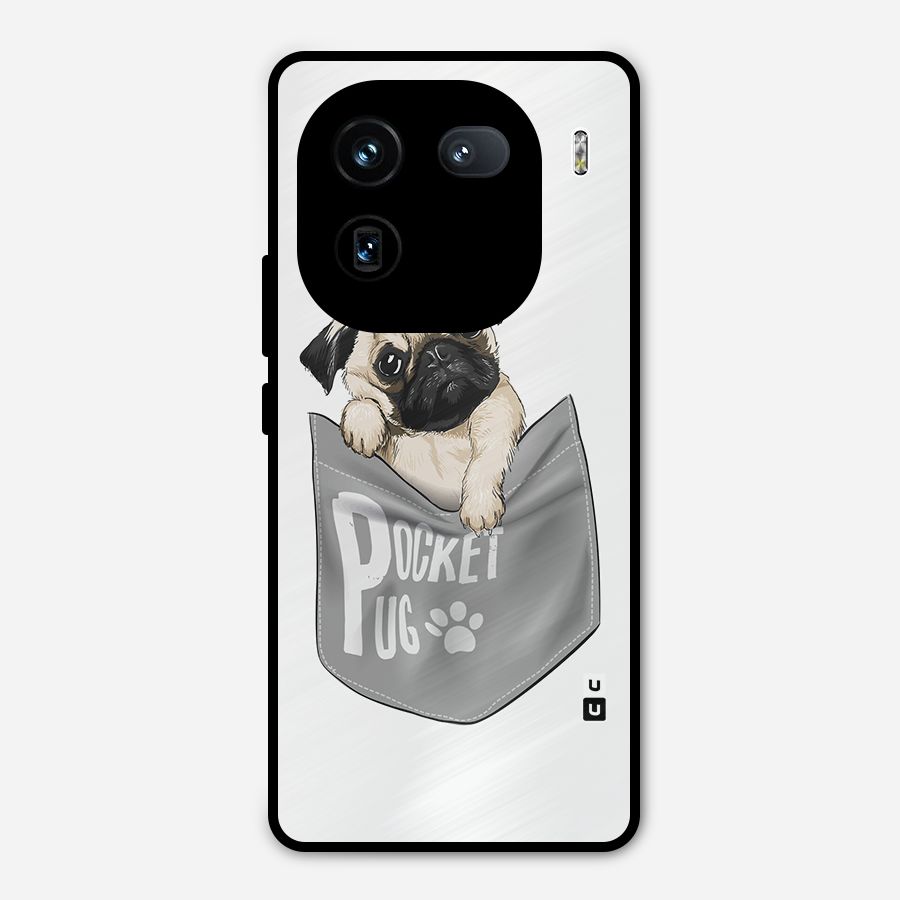 Pocket Pug Metal Back Case for iQOO 12