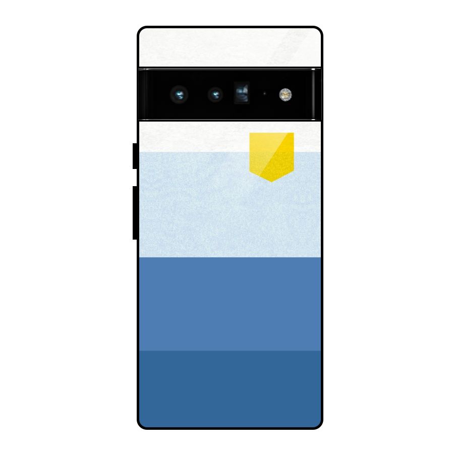 Pocket Stripes. Glass Back Case for Google Pixel 6 Pro