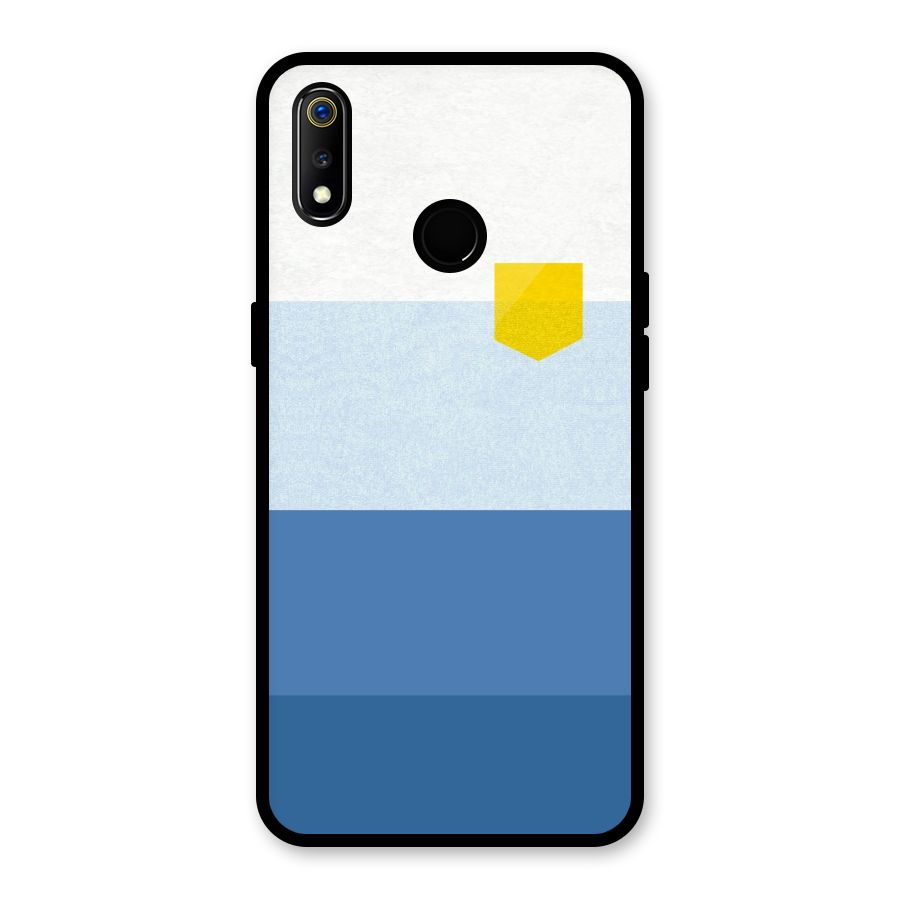 Pocket Stripes. Glass Back Case for Realme 3i