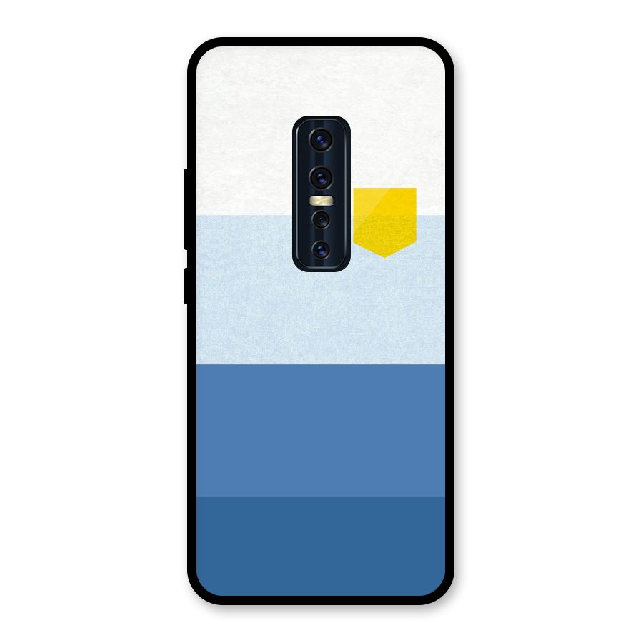 Pocket Stripes. Glass Back Case for Vivo V17 Pro
