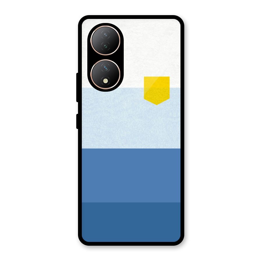 Pocket Stripes. Glass Back Case for Vivo Y100A