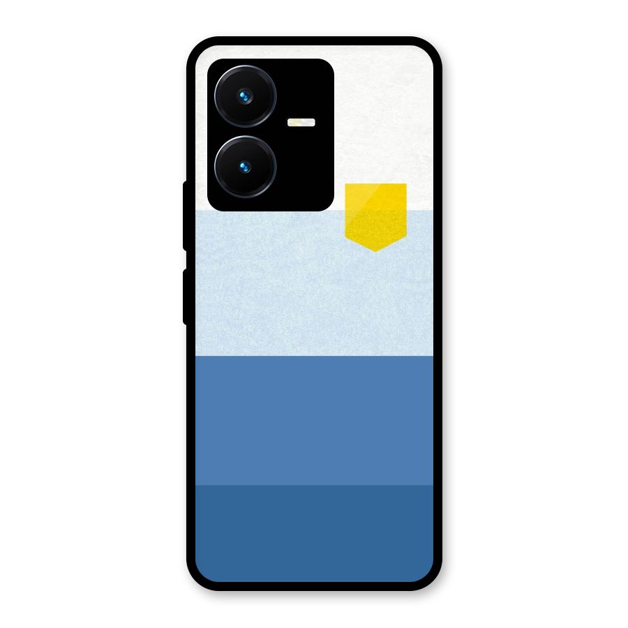 Pocket Stripes. Glass Back Case for Vivo Y22s