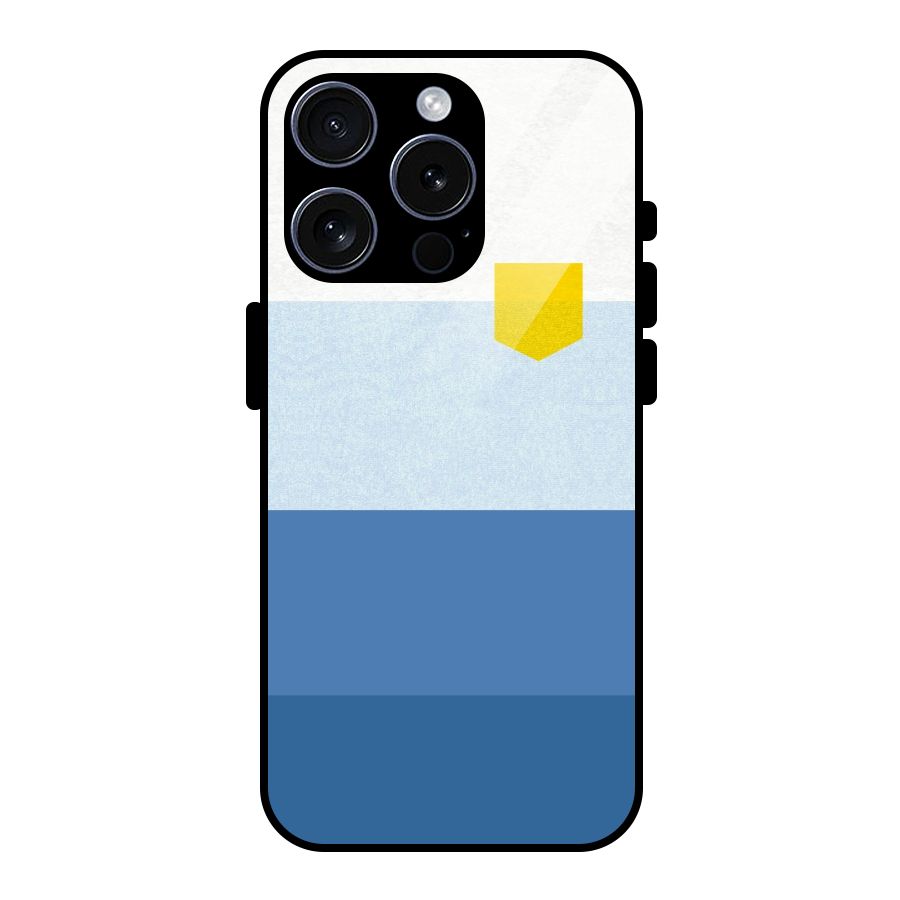 Pocket Stripes. Glass Back Case for iPhone 15 Pro