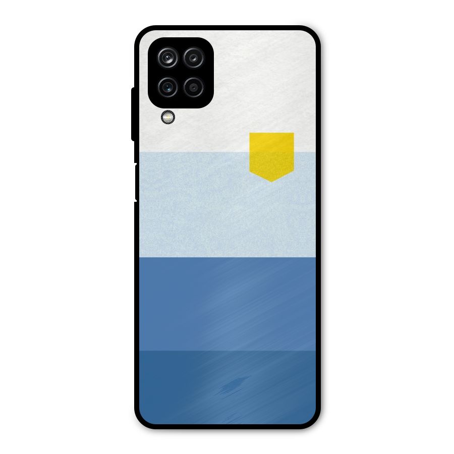 Pocket Stripes. Metal Back Case for Galaxy A12