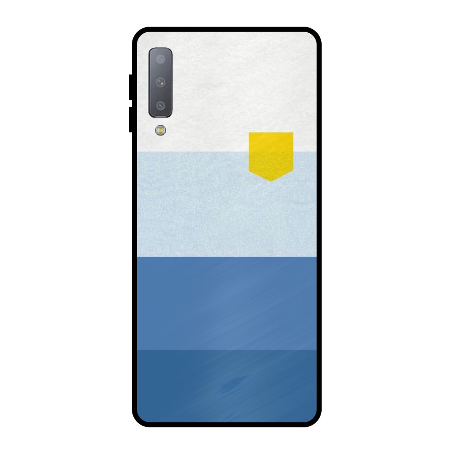 Pocket Stripes. Metal Back Case for Galaxy A7 (2018)