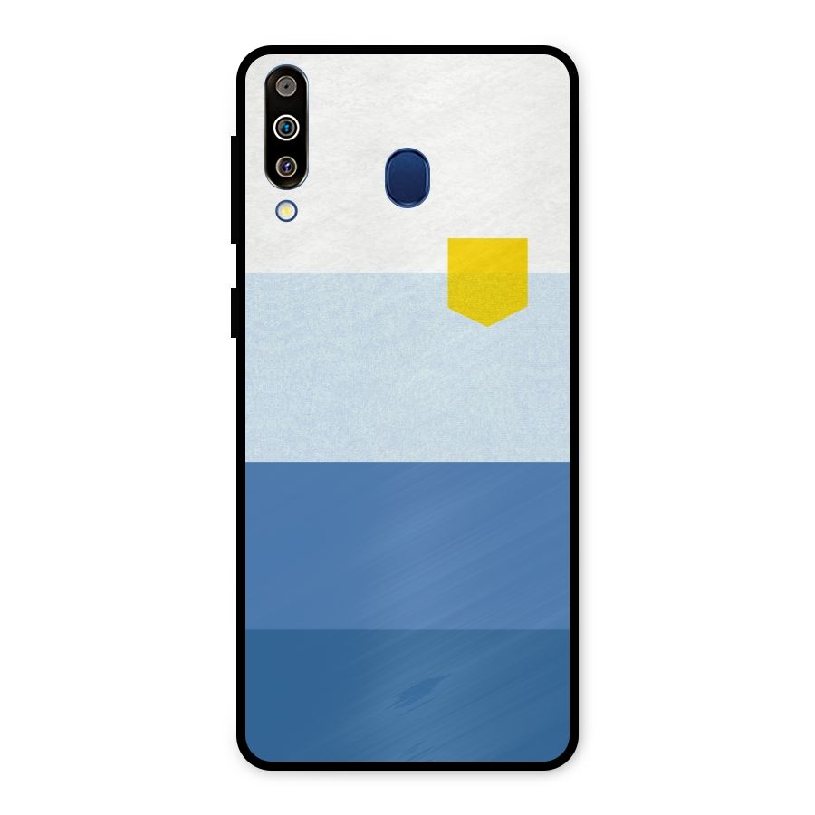 Pocket Stripes. Metal Back Case for Galaxy M30
