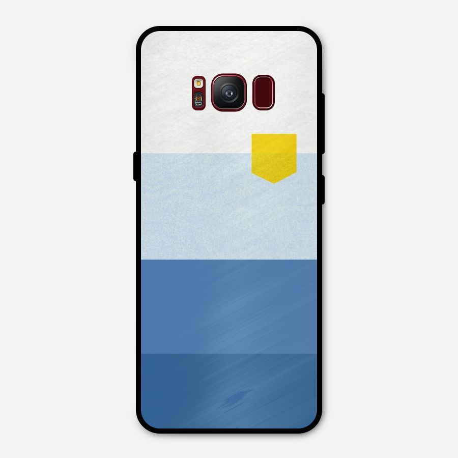 Pocket Stripes. Metal Back Case for Galaxy S8