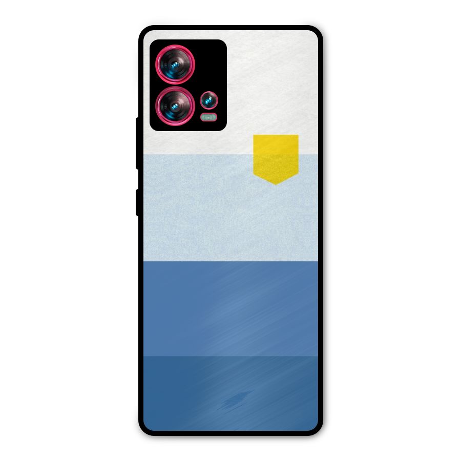 Pocket Stripes. Metal Back Case for Motorola Edge 30 Fusion