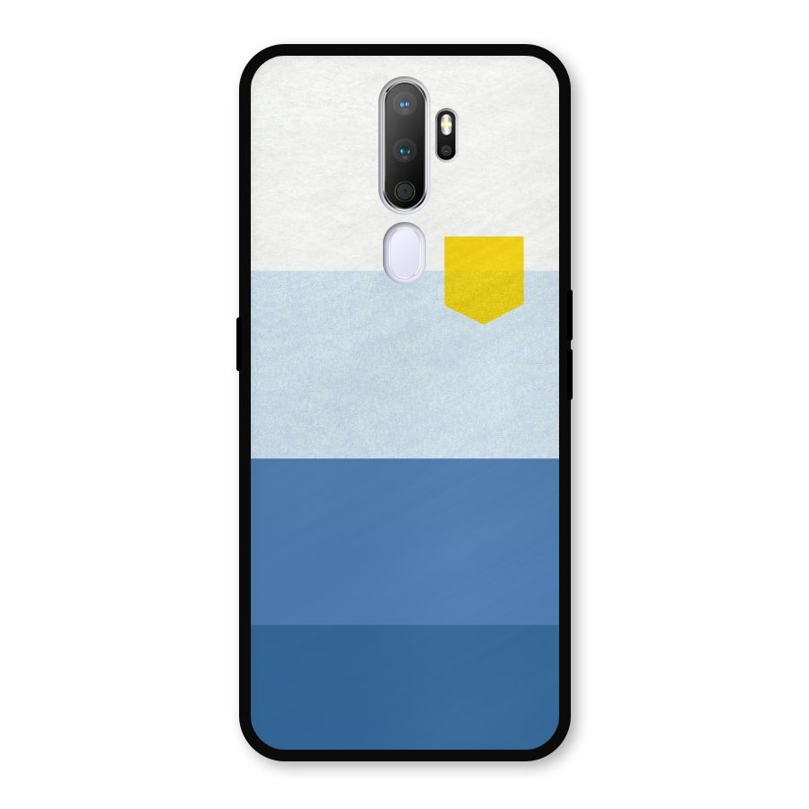 Pocket Stripes. Metal Back Case for Oppo A9 (2020)