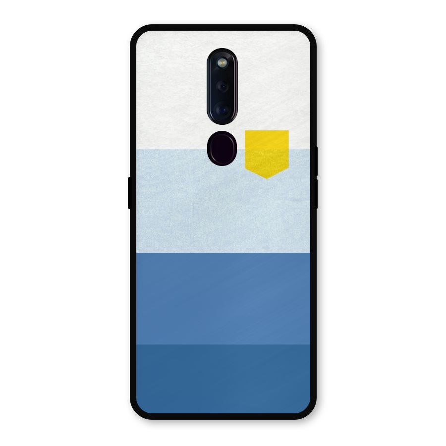 Pocket Stripes. Metal Back Case for Oppo F11 Pro