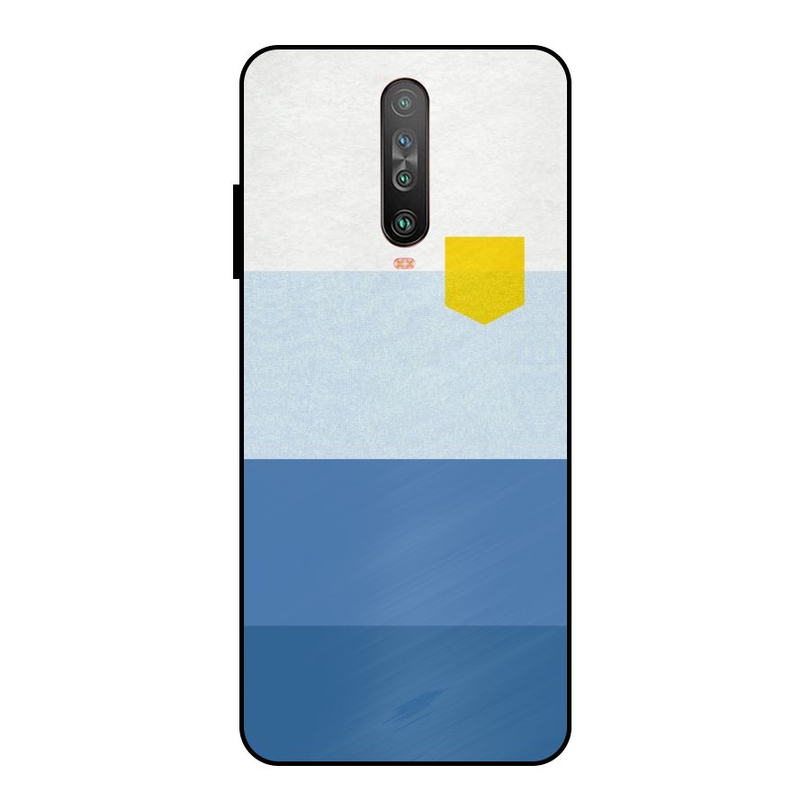 Pocket Stripes. Metal Back Case for Poco X2