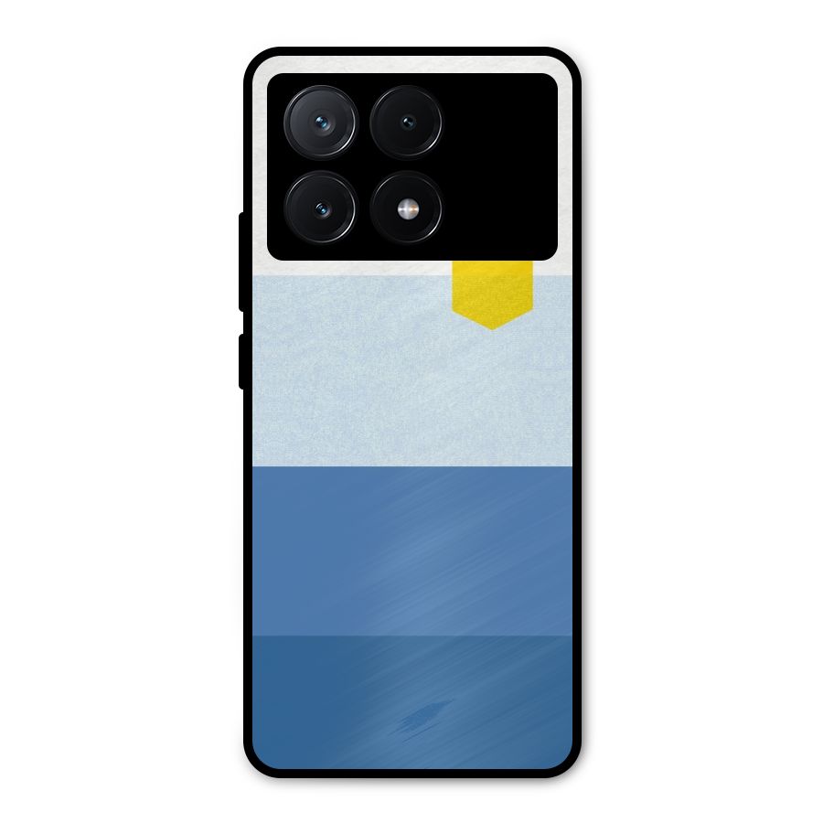 Pocket Stripes. Metal Back Case for Poco X6 Pro