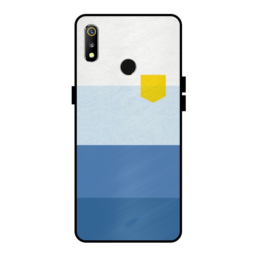 Pocket Stripes. Metal Back Case for Realme 3