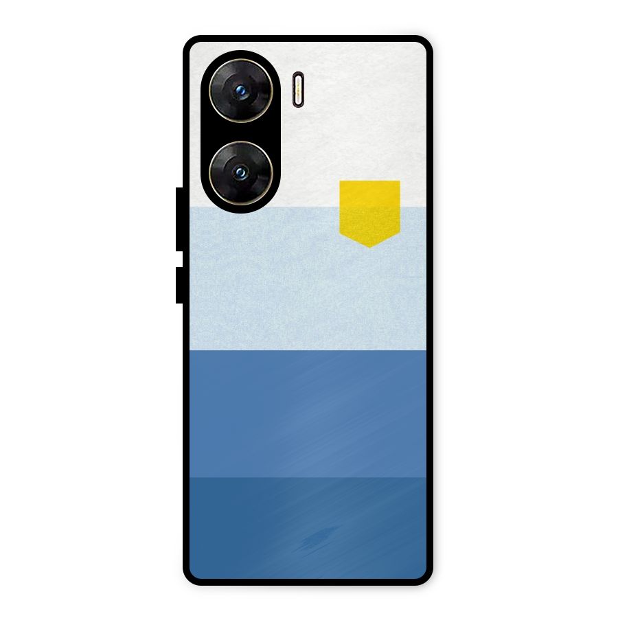 Pocket Stripes. Metal Back Case for Vivo V29e