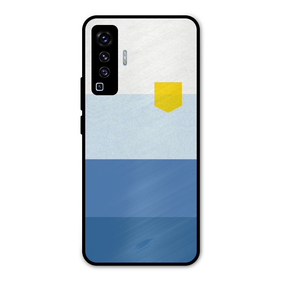 Pocket Stripes. Metal Back Case for Vivo X50