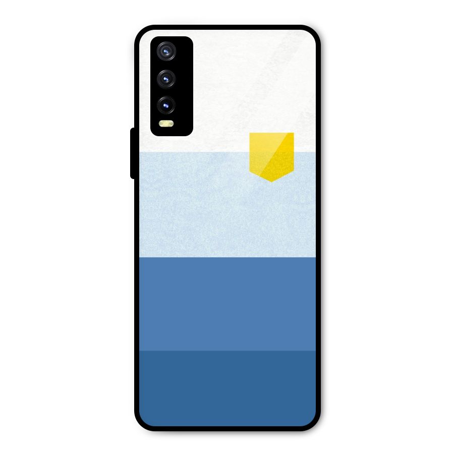 Pocket Stripes. Metal Back Case for Vivo Y20g