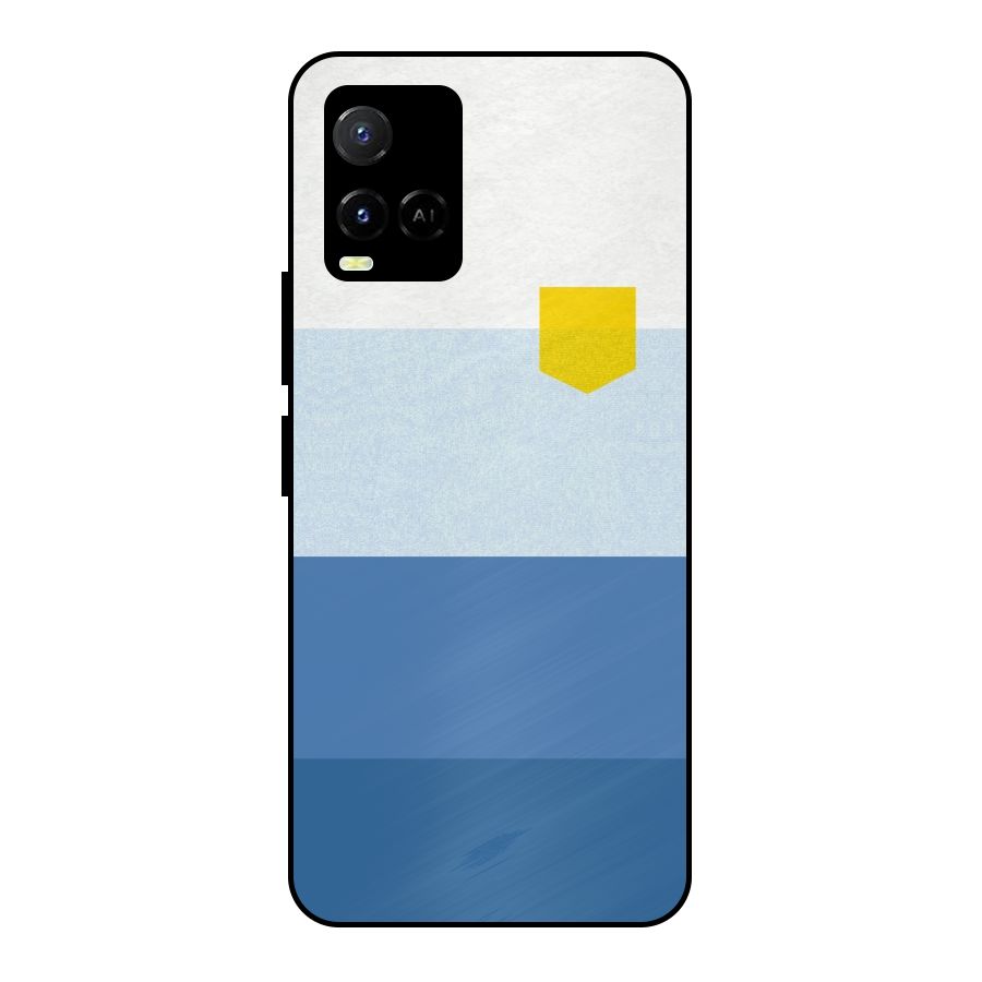 Pocket Stripes. Metal Back Case for Vivo Y21T
