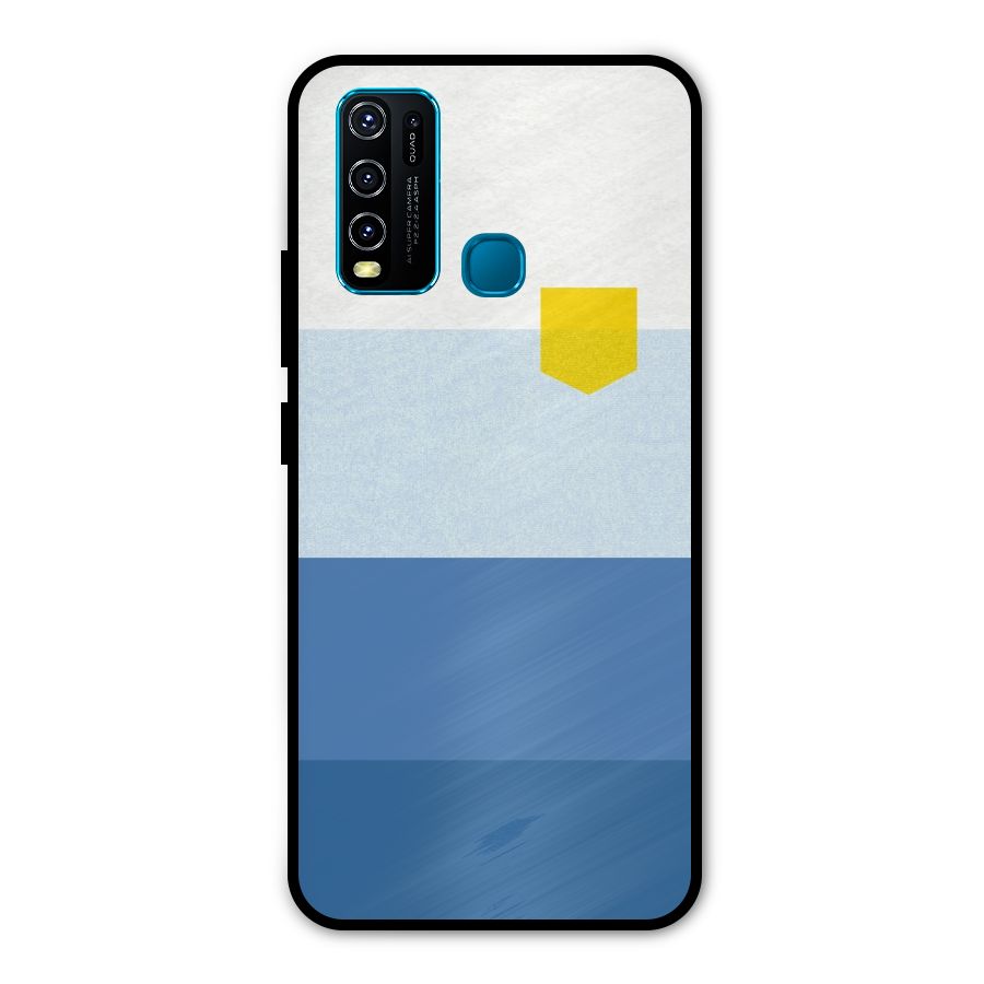 Pocket Stripes. Metal Back Case for Vivo Y30