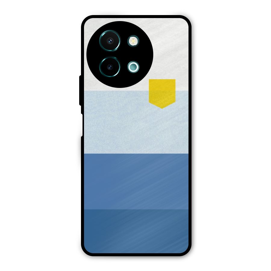 Pocket Stripes. Metal Back Case for Vivo Y58