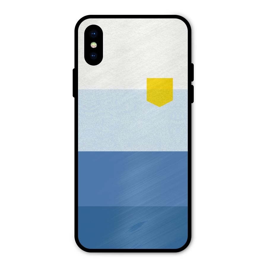 Pocket Stripes. Metal Back Case for iPhone X