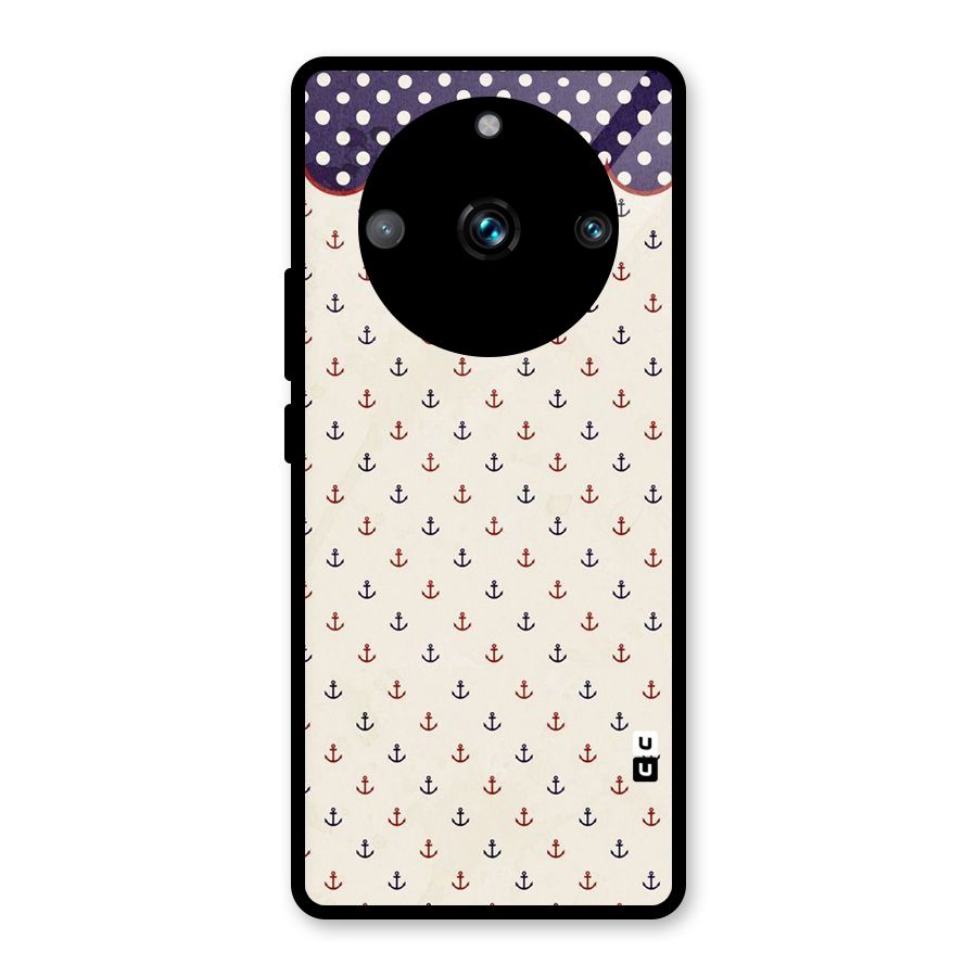 Polka Anchor Glass Back Case for Realme 11 Pro Plus