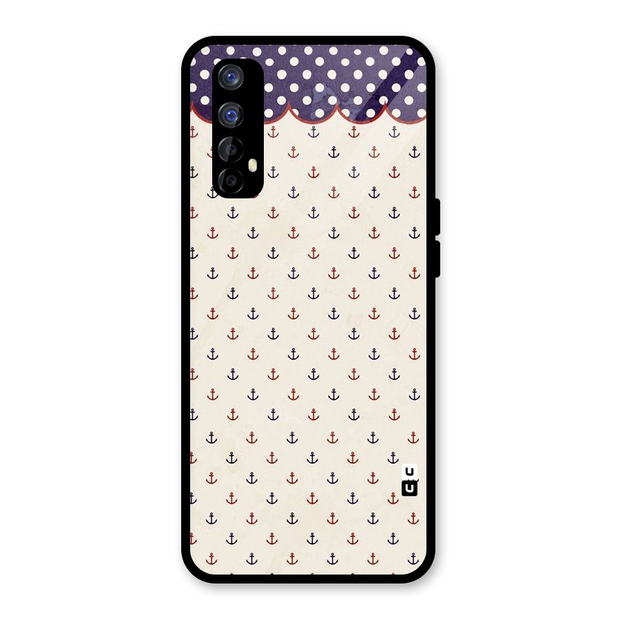 Polka Anchor Glass Back Case for Realme Narzo 20 Pro