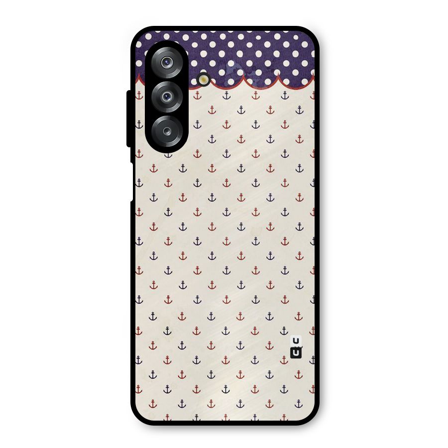 Polka Anchor Metal Back Case for Galaxy A26