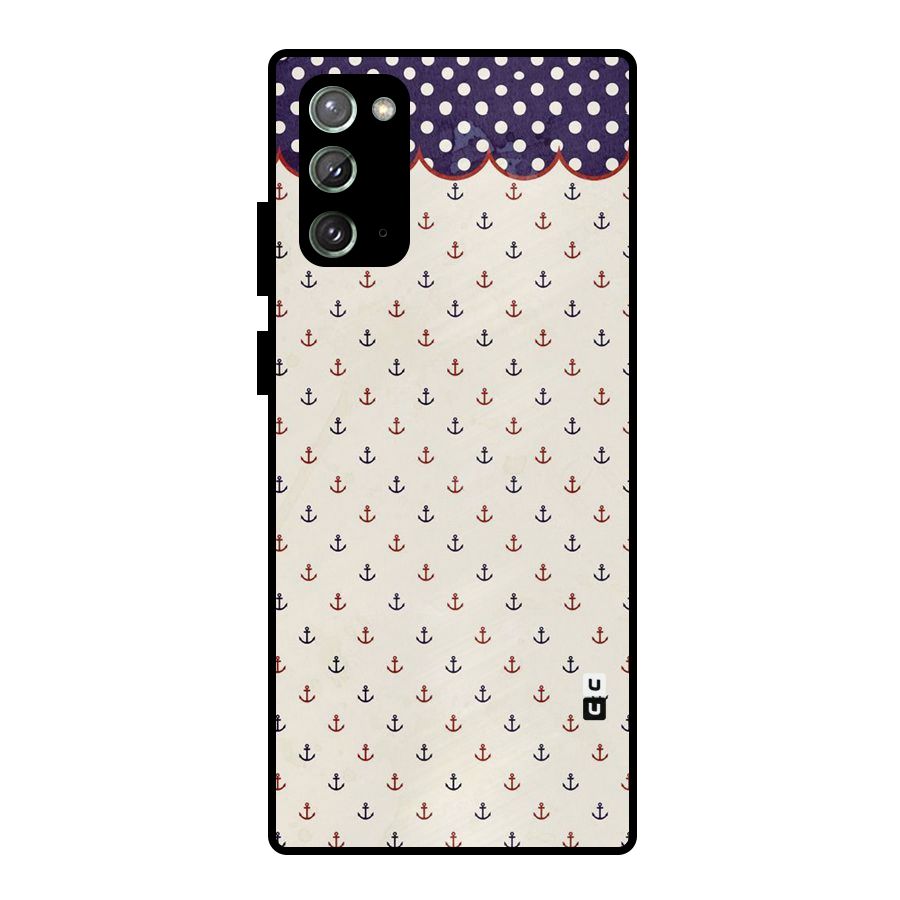 Polka Anchor Metal Back Case for Galaxy Note 20