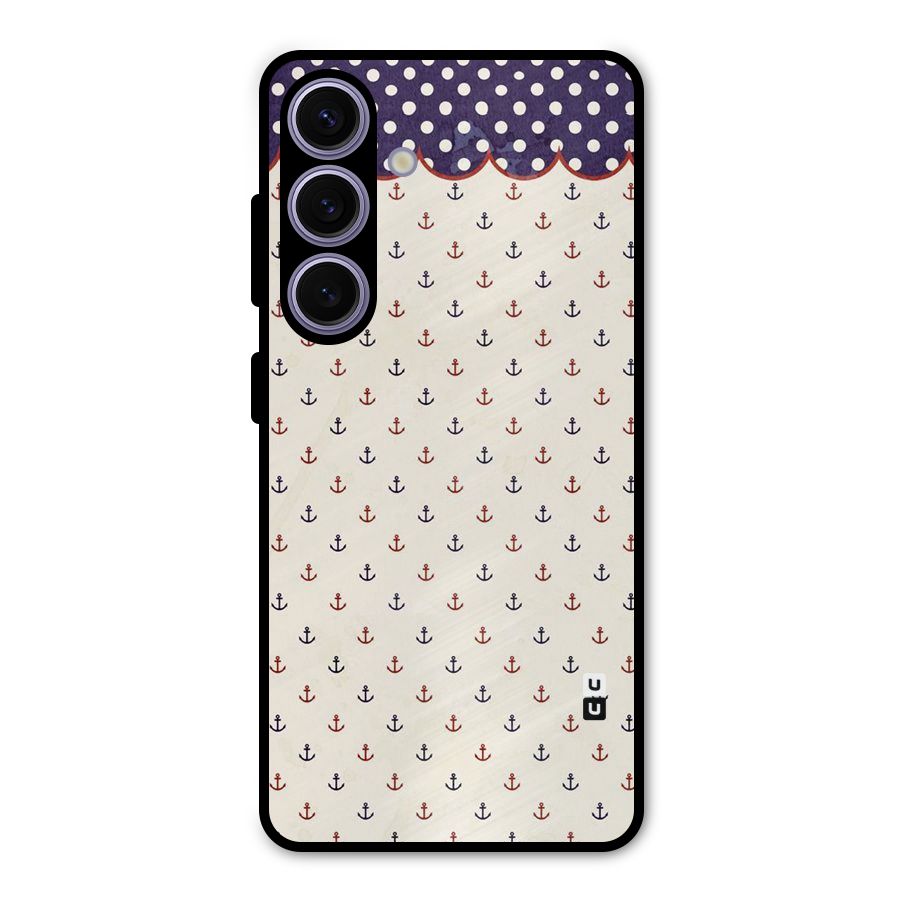 Polka Anchor Metal Back Case for Galaxy S24
