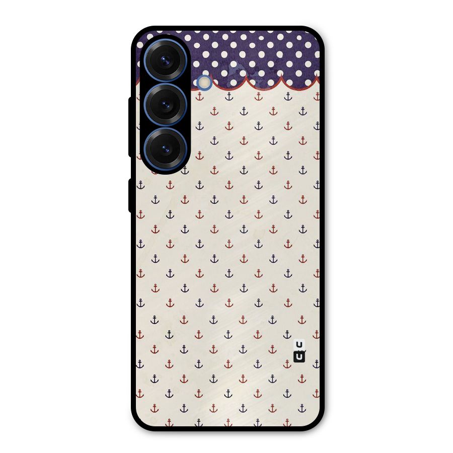 Polka Anchor Metal Back Case for Galaxy S25