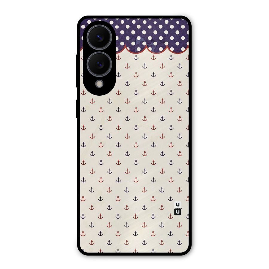 Polka Anchor Metal Back Case for Galaxy S25 Edge