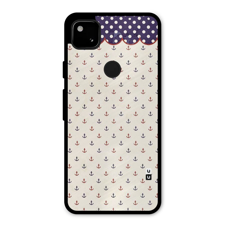 Polka Anchor Metal Back Case for Google Pixel 4a