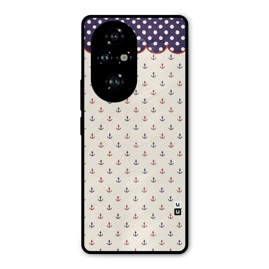 Polka Anchor Metal Back Case for Honor 200 Pro