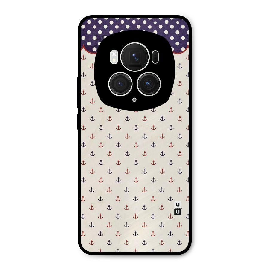 Polka Anchor Metal Back Case for Honor Magic6 Pro