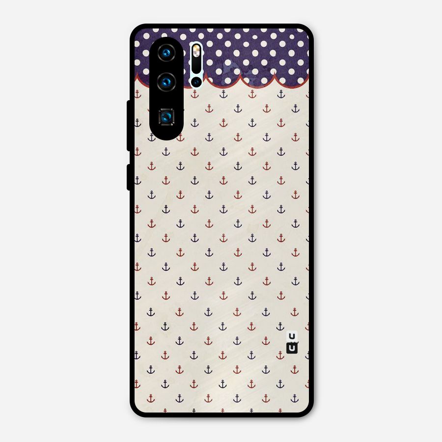 Polka Anchor Metal Back Case for Huawei P30 Pro