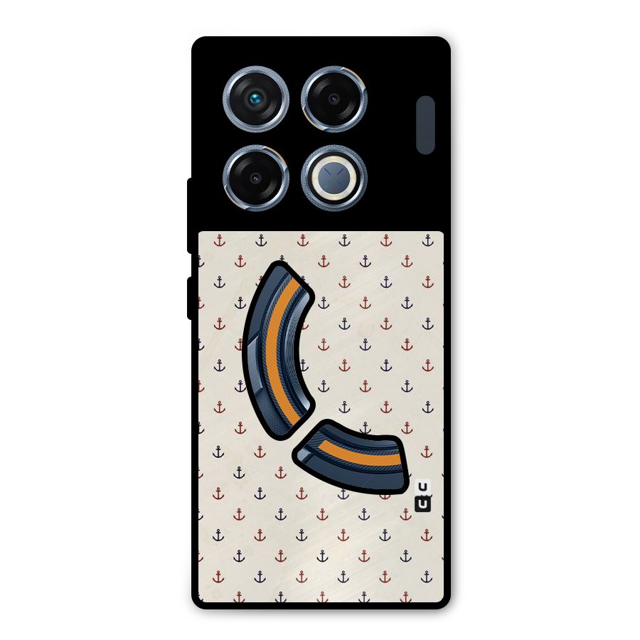 Polka Anchor Metal Back Case for Infinix GT 20 Pro