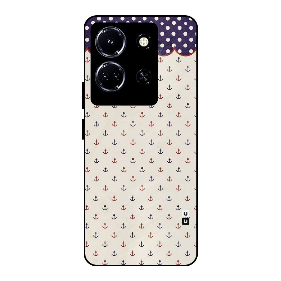 Polka Anchor Metal Back Case for Infinix Note 30 5G
