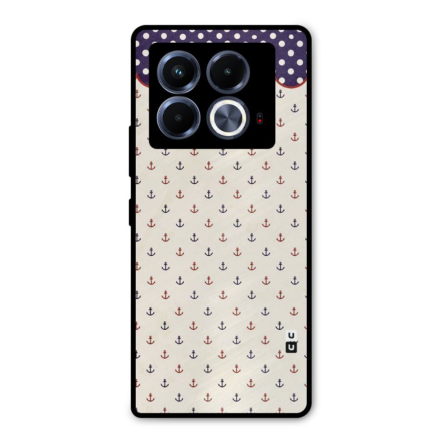 Polka Anchor Metal Back Case for Infinix Note 40 5G