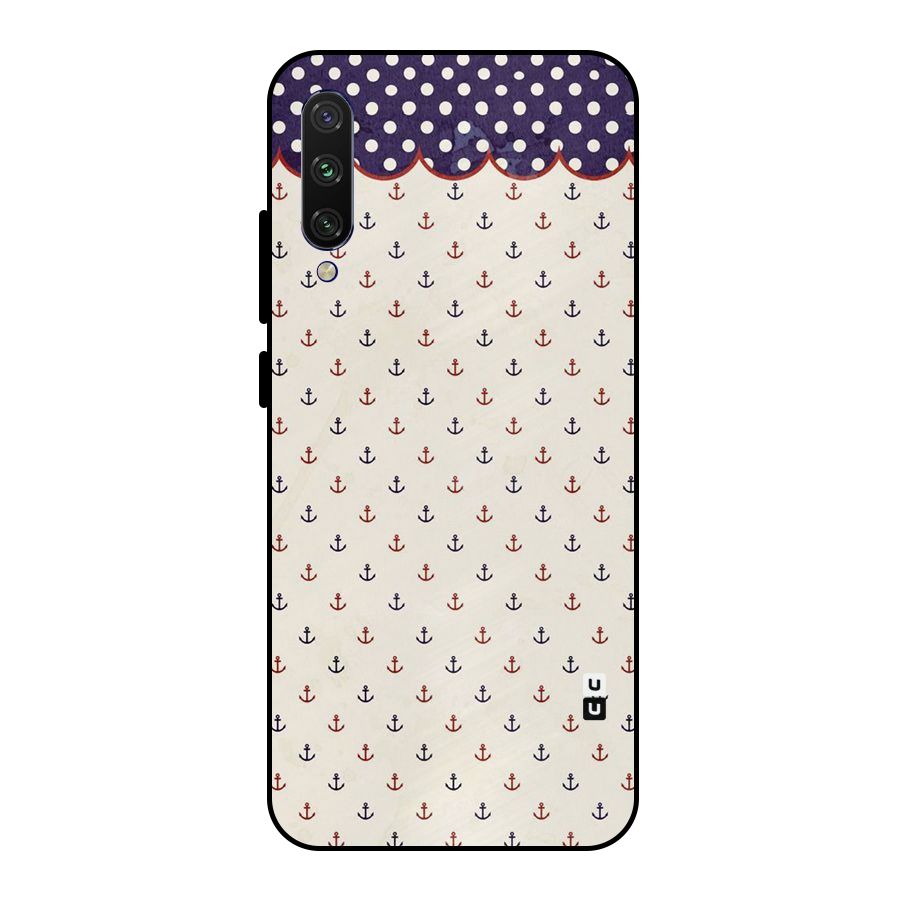 Polka Anchor Metal Back Case for Mi A3
