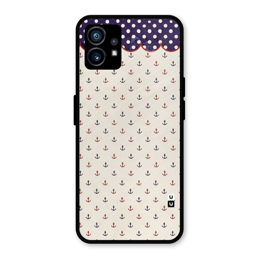 Polka Anchor Metal Back Case for Nothing Phone 1
