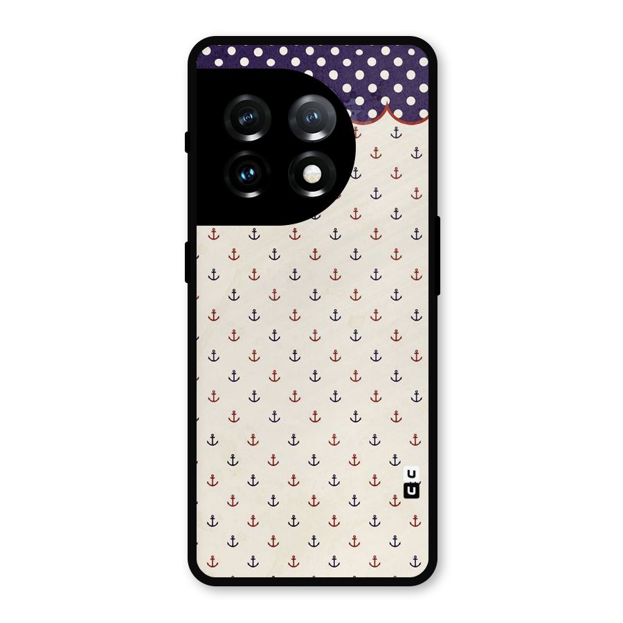 Polka Anchor Metal Back Case for OnePlus 11