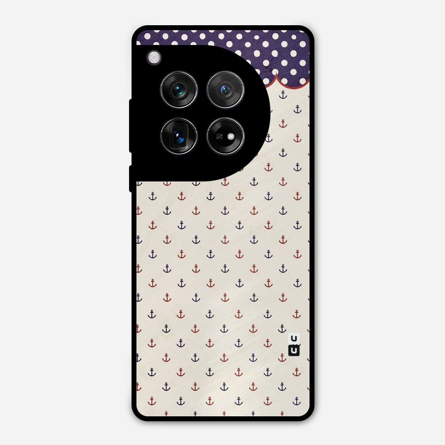 Polka Anchor Metal Back Case for OnePlus 12