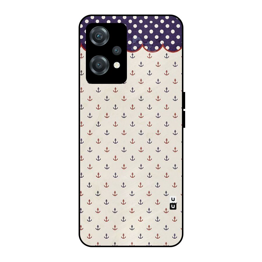 Polka Anchor Metal Back Case for OnePlus Nord CE 2 Lite 5G