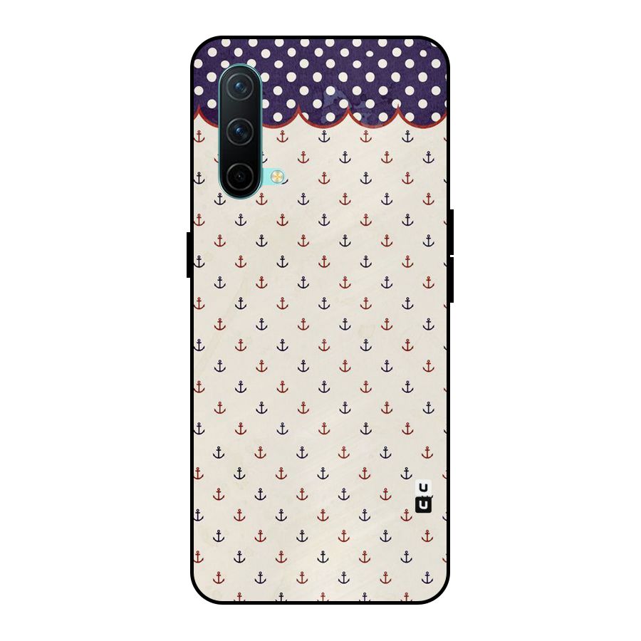 Polka Anchor Metal Back Case for OnePlus Nord CE 5G